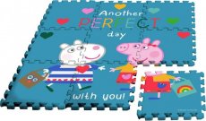 EUROSWAN Podlahové pěnové puzzle Peppa Pig Eva, 9 dílků v tašce cm Hračky a doplňky - puzzle, hry