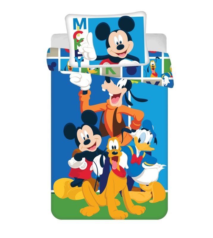 JERRY FABRICS Povlečení do postýlky Mickey and Friends baby Bavlna, 100/135, 40/60 cm - Povlečení do postýlky