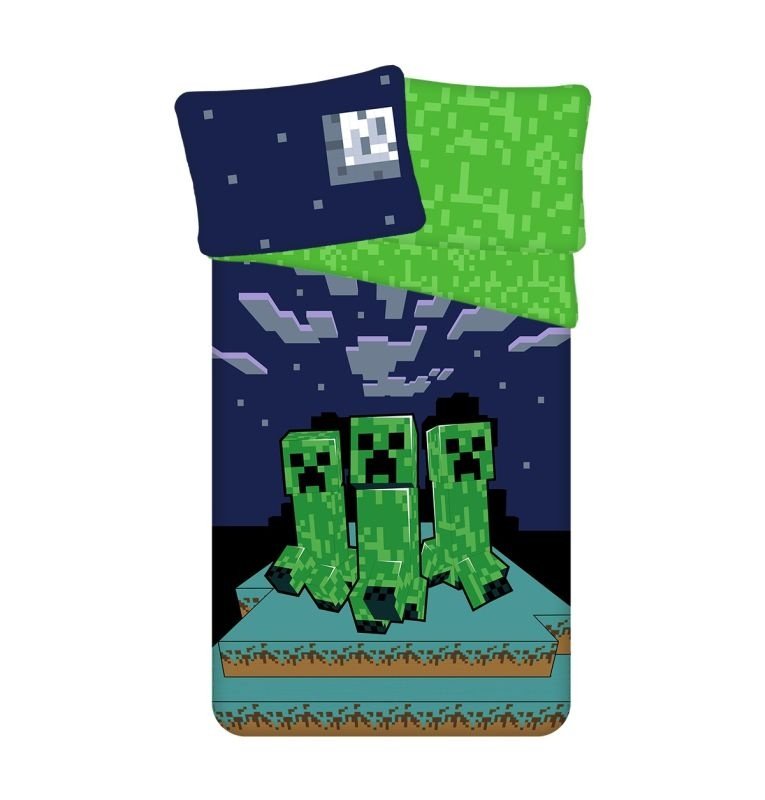 JERRY FABRICS Povlečení Minecraft Sssleep Tight Bavlna, 140/200, 70/90 cm - Povlečení licenční