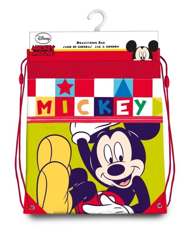 EUROSWAN Taška na tělocvik a přezůvky Mickey color Polyester, 38/30 cm - sáčky na přezůvky, tělocvik