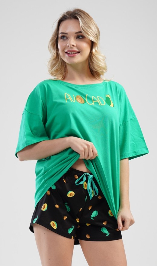 Dámské pyžamo šortky Avocado - Dámská pyžama šortky