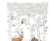Fototapeta lesní zvířátka JS6001 | 212 x 280cm | Lepidlo zdarma Tapety Jack´N Rose