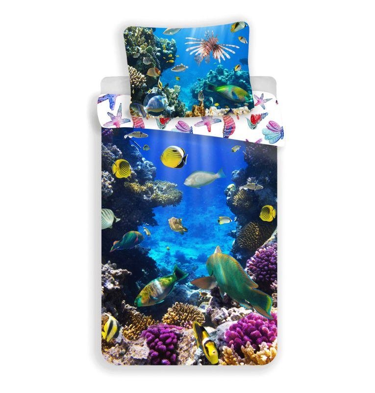 JERRY FABRICS Povlečení Sea World Bavlna, 140/200, 70/90 cm | Dětský textil a doplňky
