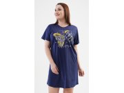 Dámská noční košile s krátkým rukávem Melanie Ženy - Dámské noční košile - Nadměrné dámské noční košile