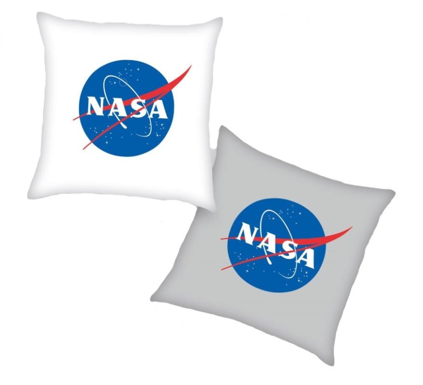 HERDING Polštářek NASA Logo Polyester, 40/40 cm - polštářky s výplní
