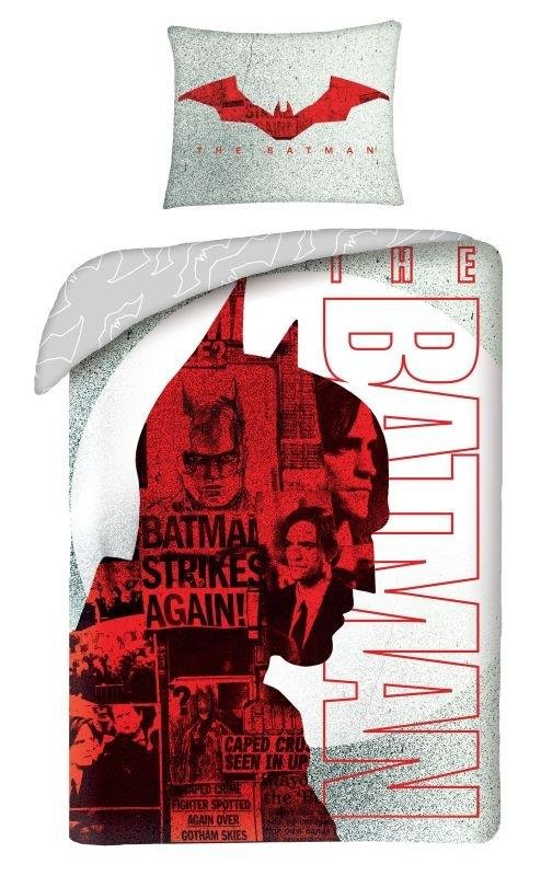 HALANTEX Povlečení Batman silueta Bavlna, 140/200, 70/90 cm - Povlečení licenční