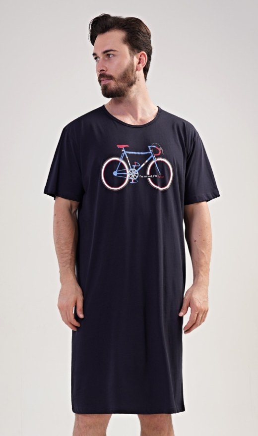 Pánská noční košile s krátkým rukávem Bike - Pánské noční košile