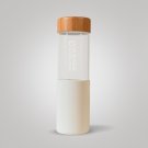 Water Revolution Skleněná láhev na pití v silikonovém obalu bílá Borosilikátové sklo, Silikon, 660 ml Do školy a školky - lahve na pití