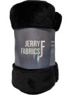 JERRY FABRICS Deka microflanel super soft Černá Polyester, 150/200 cm Deky, spací pytle - micro deky
