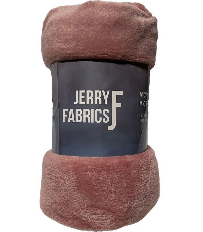 JERRY FABRICS Deka microflanel super soft Starorůžová Polyester, 150/200 cm - micro deky