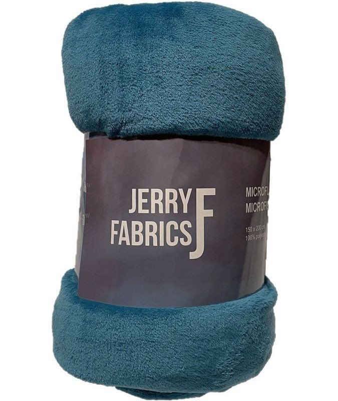 JERRY FABRICS Deka microflanel super soft Petrolejová Polyester, 150/200 cm - micro deky