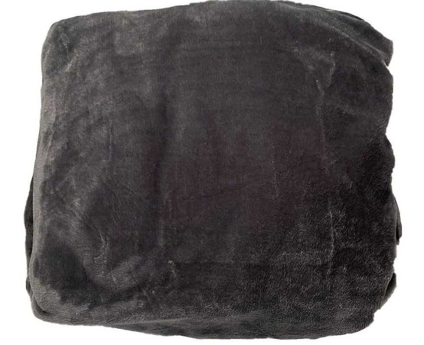 JERRY FABRICS Prostěradlo mikroplyš tmavě šedá Polyester, 90/200 cm - Microdream 90x200