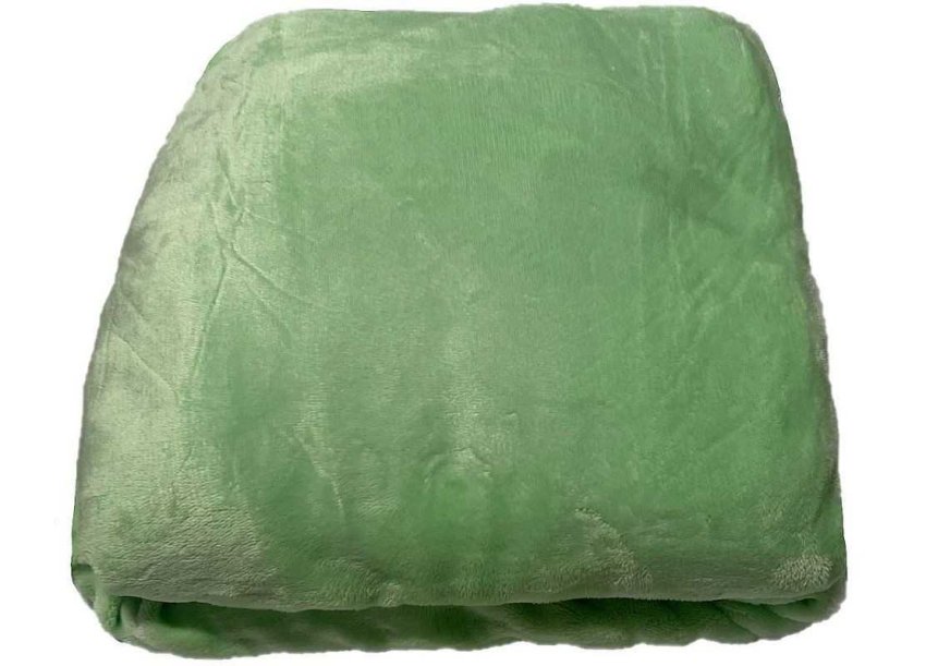JERRY FABRICS Prostěradlo mikroplyš pastelově zelená Polyester, 90/200 cm - Microdream 90x200