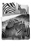 DETEXPOL Francouzské povlečení Zebra Bavlna, 220/200, 2x70/80 cm Povlečení fototisk
