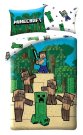 HALANTEX Povlečení Minecraft Creeper a Steve Bavlna, 140/200, 70/90 cm Povlečení licenční