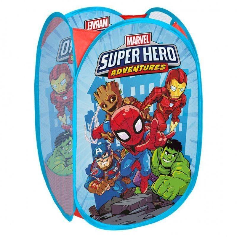 SEVEN Koš na hračky Super Hero Polyester, 36x36x58 cm - vaky na hračky