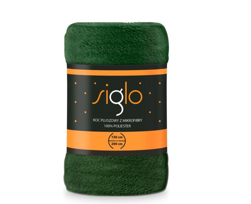 FARO Deka mikroplyš super soft lahvově zelená Polyester, 150/200 cm - micro deky