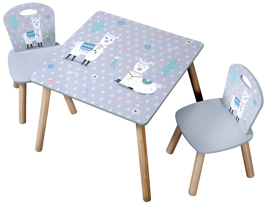 Dětský stůl s židlemi Lama - Dětské stoly a židle