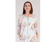 Dámské domácí šaty s tříčtvrtečním rukávem Melissa Ženy - Dámské noční košile - Nadměrné dámské noční košile