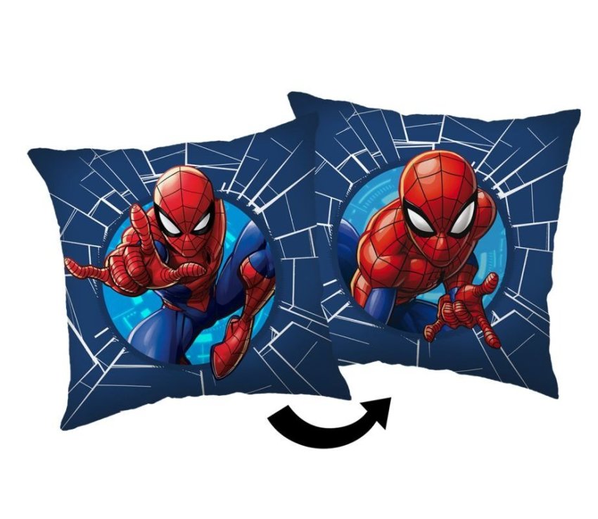 JERRY FABRICS Povlak na polštářek Spiderman blue 07 Bavlna, 40/40 cm - povláčky na polštářky