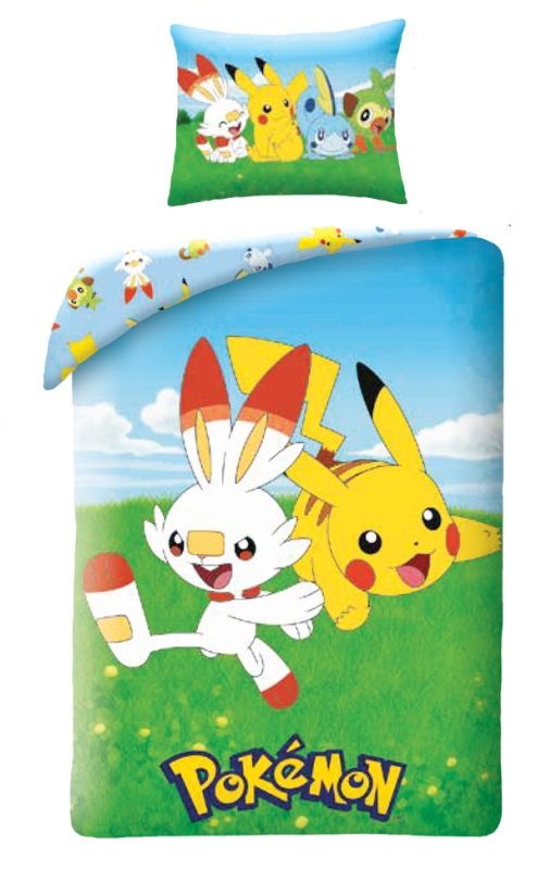 HALANTEX Povlečení Pokémon jaro Bavlna, 140/200, 70/90 cm | Dětský textil a doplňky