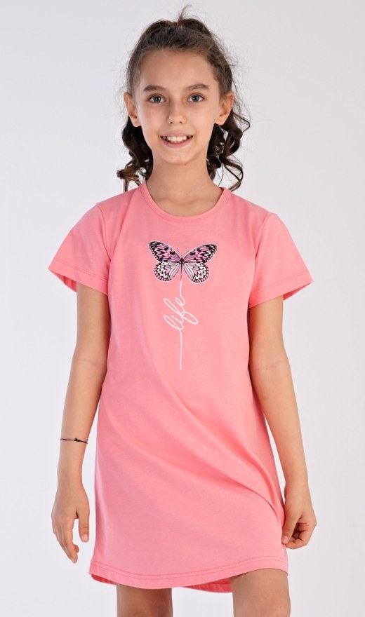 Dětská noční košile s krátkým rukávem Motýl | Pyžama a Župany