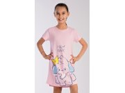 Dětská noční košile s krátkým rukávem Slon Děti - Holky - Dívčí noční košile - Dívčí noční košile s krátkým rukávem