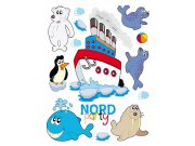 Maxi nálepka na zeď Nord párty AG Design K-0826, rozměry 85 x 65 cm Dekorace ostatní