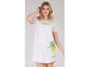Dámská noční košile s krátkým rukávem Frog Ženy - Dámské noční košile - Dámské noční košile s krátkým rukávem