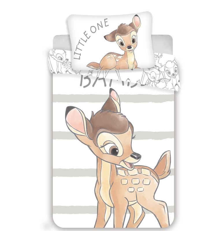 Povlečení do postýlky Bambi stripe baby 100/135, 40/60 - Povlečení licenční