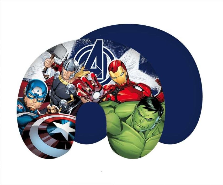 JERRY FABRICS Cestovní polštářek Avengers Heroes Polyester, 1x28/33 cm - cestovní polštářky
