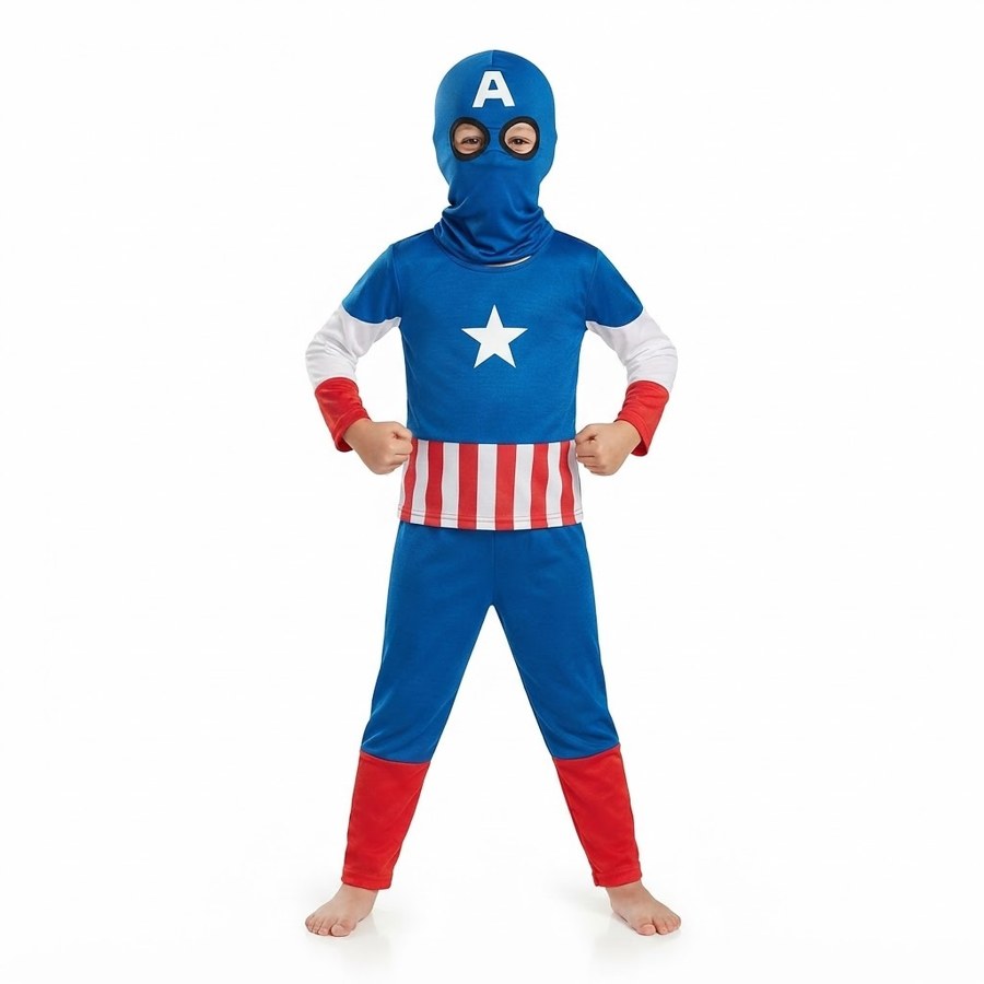 Párty a karneval - Dětské kostýmy - Dětský kostým Kapitán Amerika 98-104 S Dětský kostým Kapitán Amerika 98-104 S - Dětské kostýmy