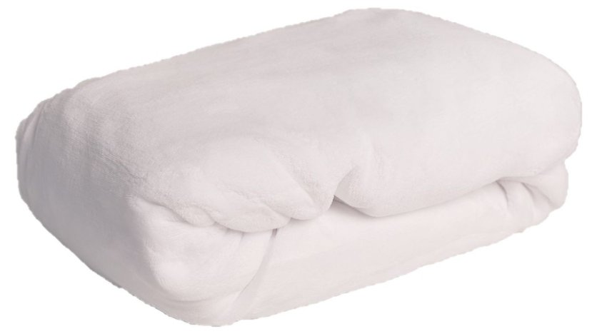 JERRY FABRICS Prostěradlo mikroplyš bílá Polyester, 180/200 cm | Dětský textil a doplňky