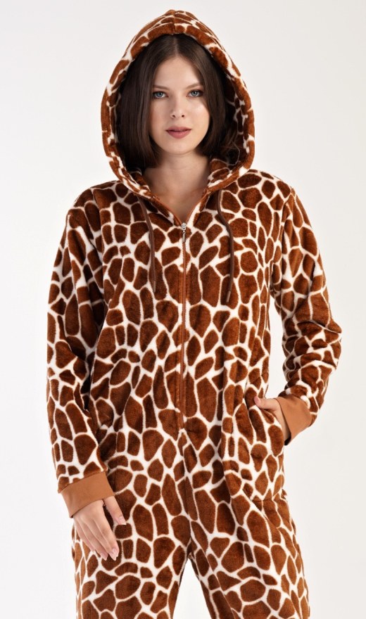Dámský overal Žirafa - Dámská pyžama s dlouhým rukávem