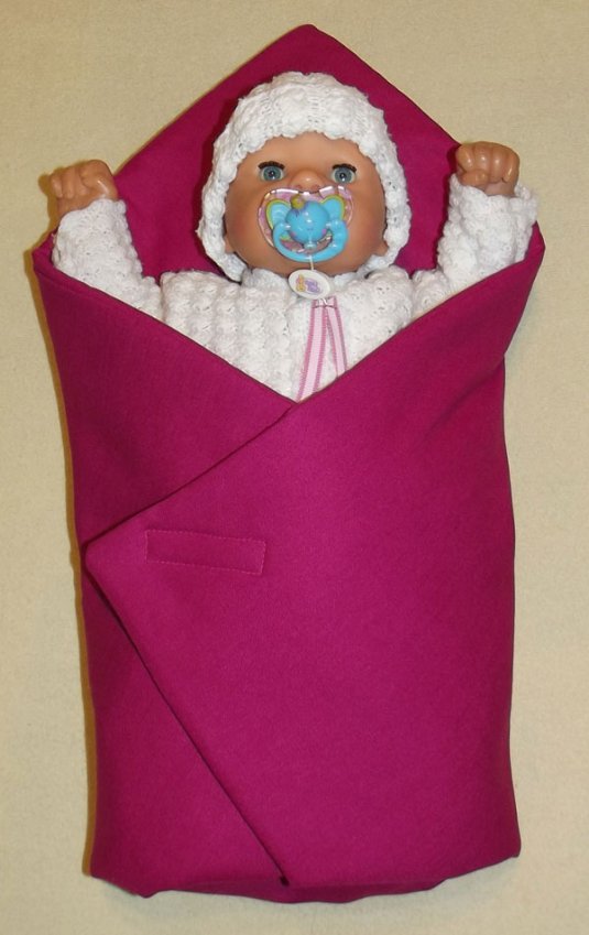 Rychlozavinovačka pro panenky Sytě růžová | Dětský textil a doplňky