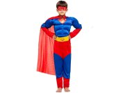 Párty a karneval Dětské kostýmy - Dětský kostým Svalnatý Superman 98 - 110 S Dětský kostým Svalnatý Superman 98 - 110 S