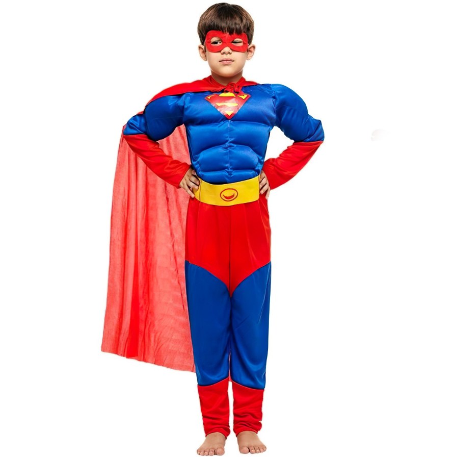 Párty a karneval - Dětské kostýmy - Dětský kostým Svalnatý Superman 98 - 110 S Dětský kostým Svalnatý Superman 98 - 110 S - Dětské kostýmy