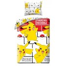 HALANTEX Povlečení Pokémon Pikachu Happy Bavlna, 140/200, 70/90 cm