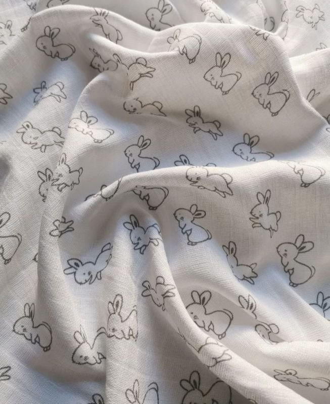 PREM Bavlněná tetra osuška Zajíc šedý Bavlna, 90/100 cm - Plínky, osušky, žínky