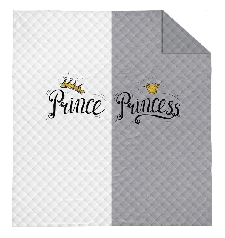 DETEXPOL Přehoz na postel Prince and Princess Polyester, 220/240 cm | Dětský textil a doplňky