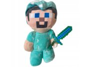 Plyšová hračka Minecraft Steve diamantový 21cm
