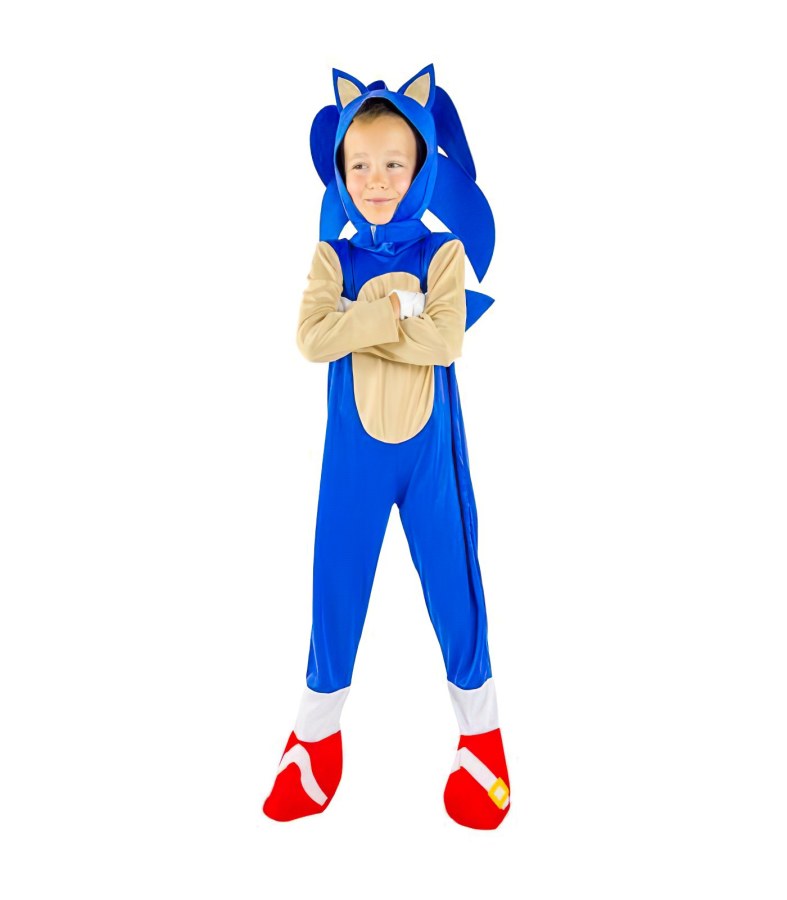 Dětský kostým Sonic s maskou a rukavicemi 104-110 S - Dětské kostýmy