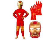 Dětský kostým Iron man s maskou a rukavicemi 122-134 L
