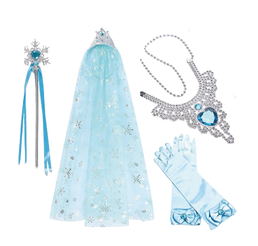 Elsa Frozen sada doplňků se závojem - Doplňky ke kostýmům