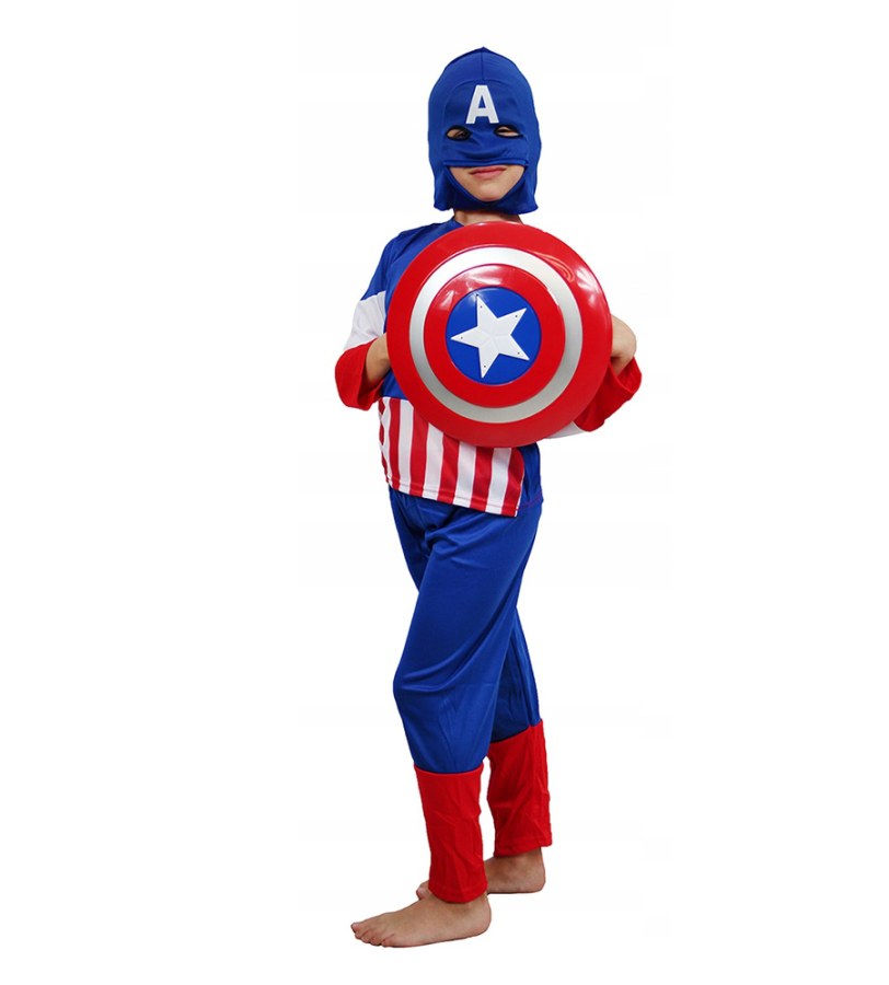 Dětský kostým Kapitán Amerika se štítem 110-122 M