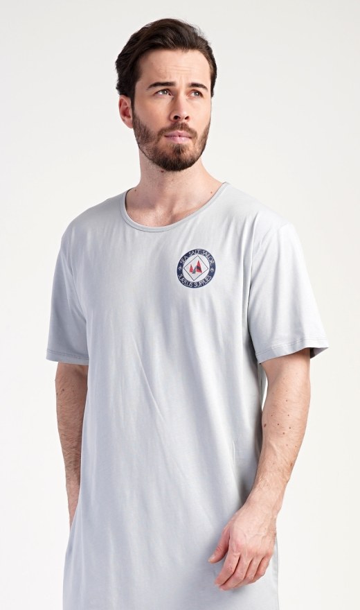 Pánská noční košile s krátkým rukávem Sea - Pánské noční košile