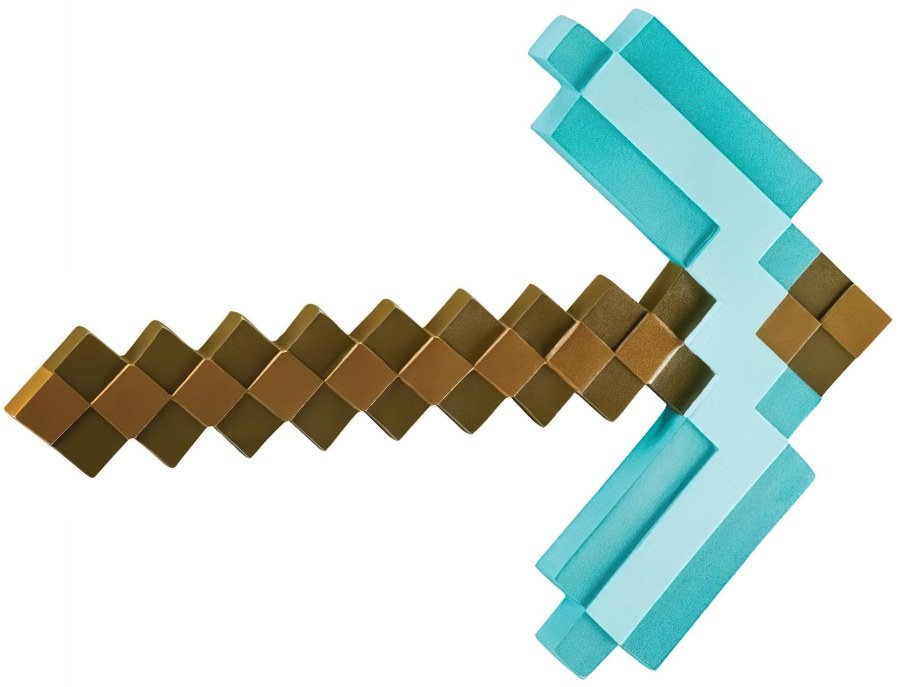 Diamantový krumpáč Minecraft 45 cm pěnový - Doplňky ke kostýmům