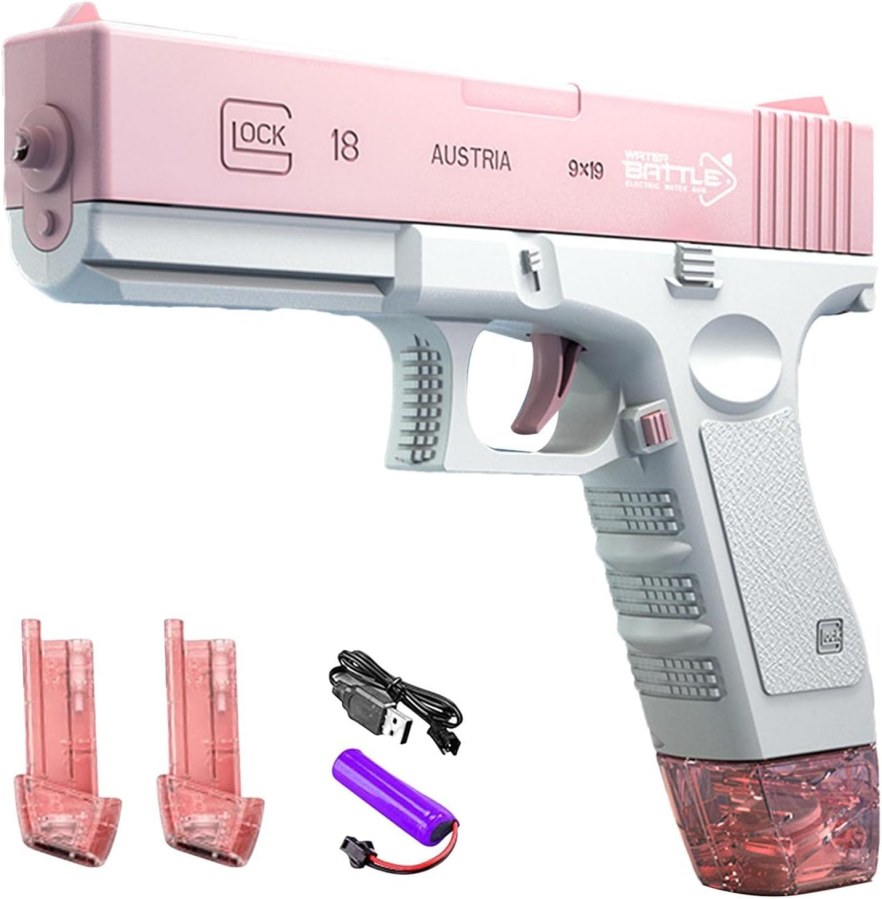Automatická vodní pistole Spray se zásobníky růžová | Dětský nábytek a doplňky