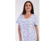 Dámská noční košile s krátkým rukávem Šárka Ženy - Dámské noční košile - Dámské noční košile s krátkým rukávem