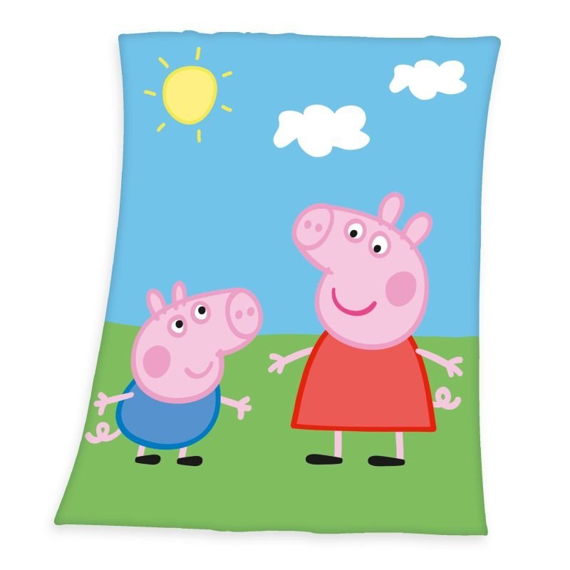 HERDING Fleece deka Peppa Pig Polyester, 130/160 cm | Dětský textil a doplňky